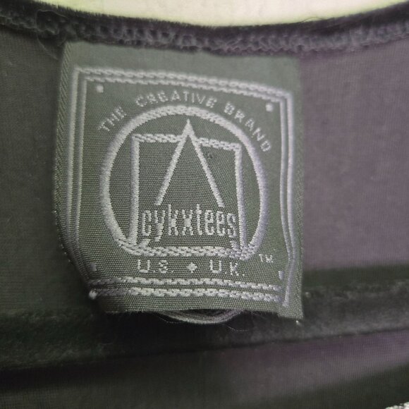 Vintage 90s Cykxtees Gothic Renaissance Medieval Vampire Velvet Dress - Picture 10 of 16